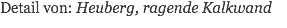 Detail von: Heuberg, ragende Kalkwand